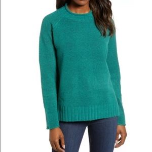 💫 NWOT CASLON Hunter green sweater crewneck